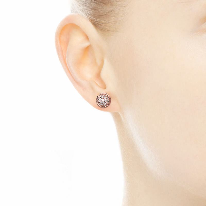 Pandora Australia Rose™ Dazzling Droplets Stud Earrings | OJALFQ045